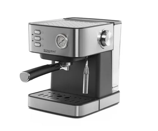 Cafetière Expresso inox 1.6L 15 Bars Sonashi SCM-4967