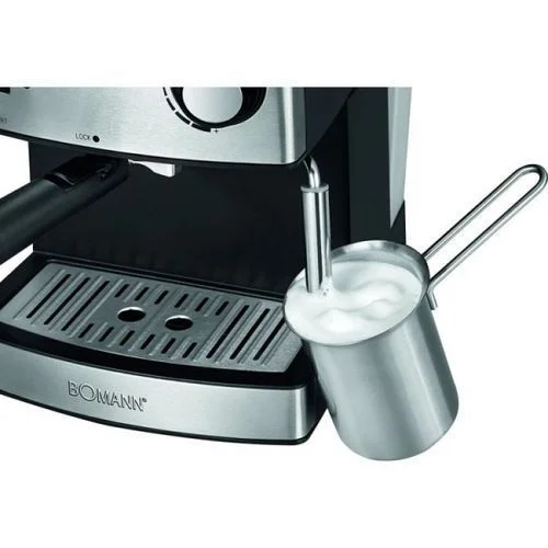 Bomann Machine A Café Expresso Acier Inoxydable-15 Bar -1.6L -Es1186Cb – Noir/Inox – Image 3