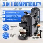 Cafetière inox 4 en 1 Multi-Capsules 20 Bar 1400W Multismart MS-CF2101 – Image 6
