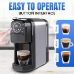 Cafetière inox 4 en 1 Multi-Capsules 20 Bar 1400W Multismart MS-CF2101 – Image 4
