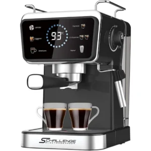 Machine A Café inox Digital 20 Bar '' Café Poudre + Cappuccino '' Schallenge AMB-021CM