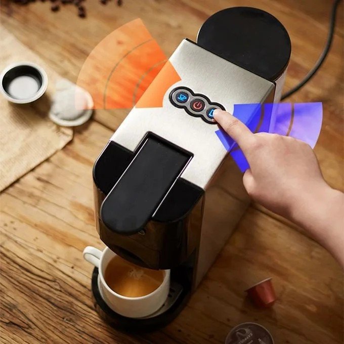 Machine a Café INOX Multi-Capsules 4 En 1 -1450W – 19 Bar 0.8L SilverCrest – Image 2