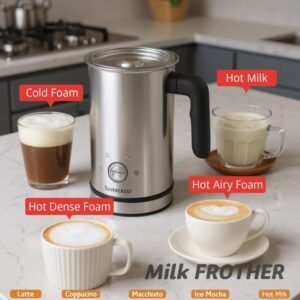 Mousseur à Lait Electrique INOX 550W 300ML SilverCrest MK1700D-GS