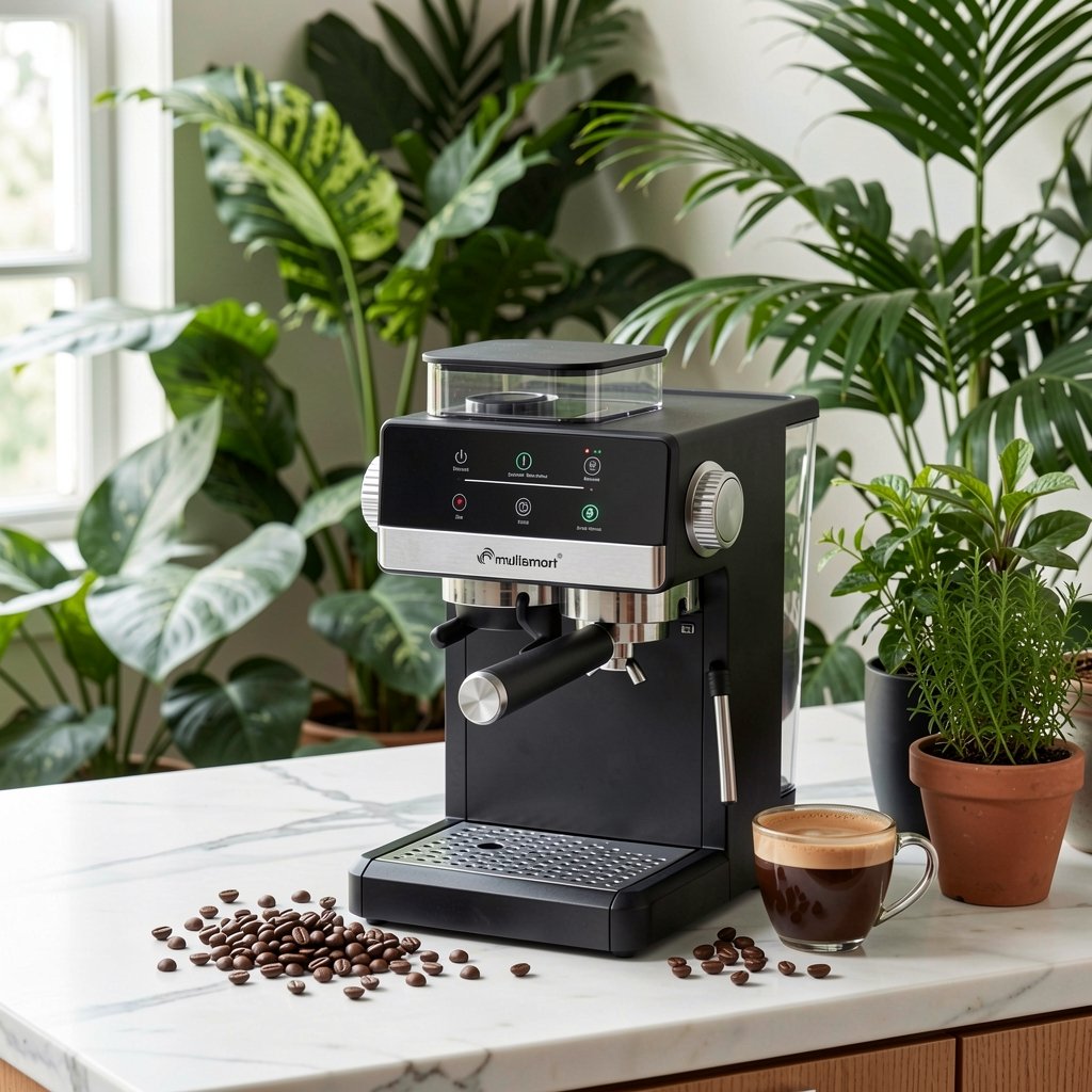 Machine à café 3 en1 Café Grain+ cappuccino 20Bar 1.8L 1350w + Fonction Moulin a café MULTISMART MS-CF4033 – Image 4