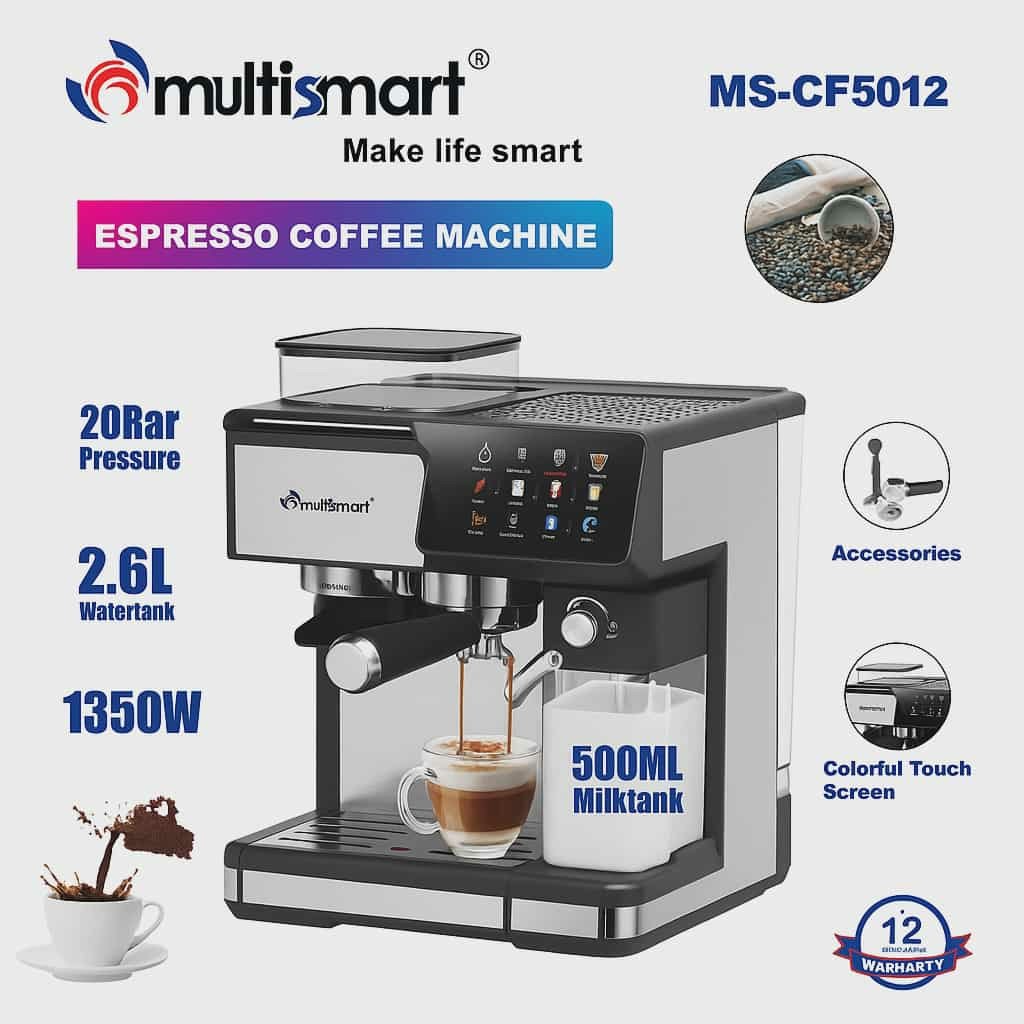 Machine Caf Multifonction Pro Caf Grain Lait Cappuccino 20 Bar 2 